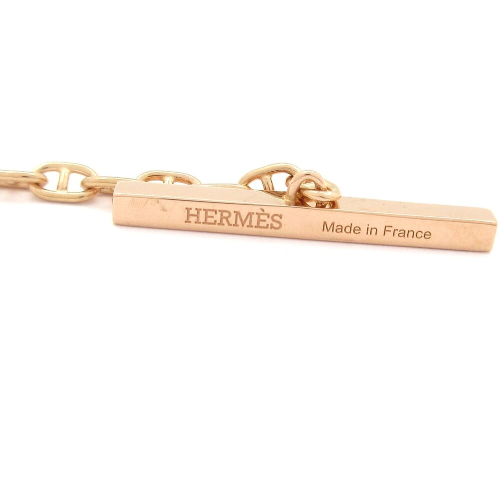 Hermès Chaîne d'Angkle Verso Necklace 18K Rose Gold Ceramic - Picture 5 of 6